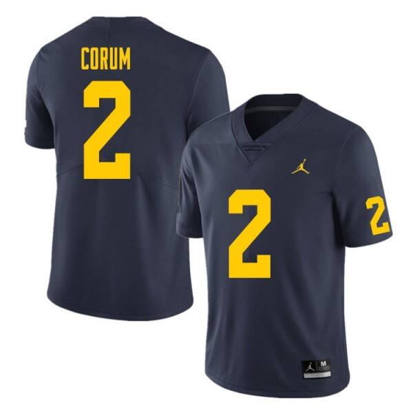 Mw Navy #2 Jordan Men Team Color Authentic Game Jersey Premium