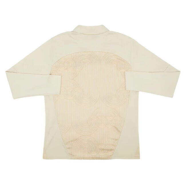 2024-2025 AC Milan Prematch 1/4 Zip Top (Putty)