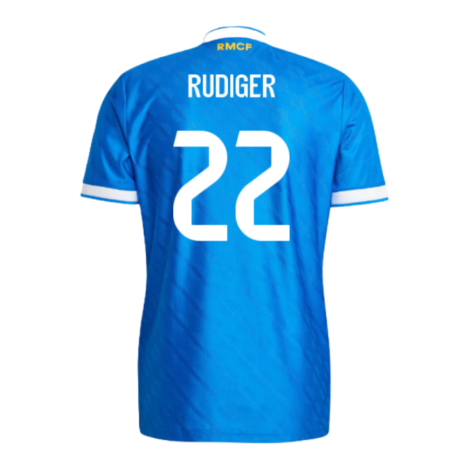 2025-2026 Real Madrid Third Football Shirt (Rudiger 22)