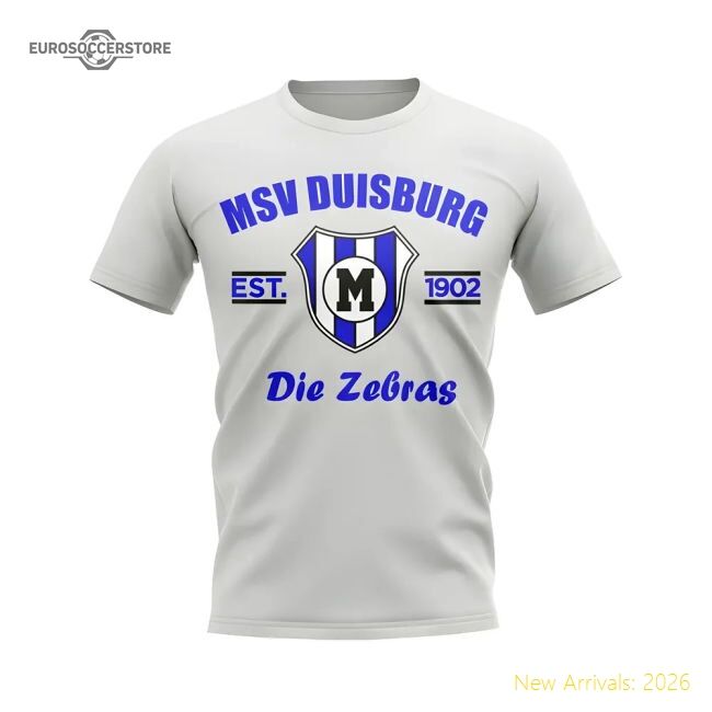 Match-Day Msv Duisburg Established Football T-Shirt (White)