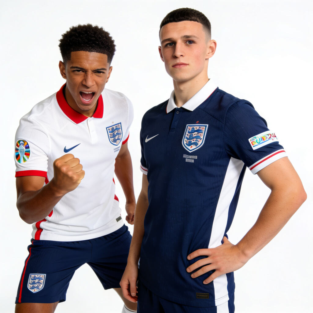 Bellingham England jersey, Foden England shirt