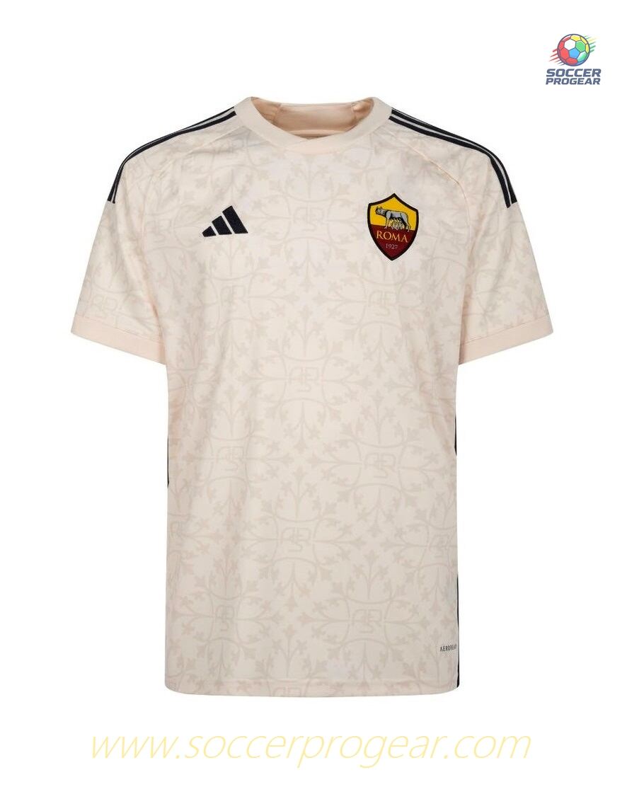 AS Roma Away Youth Soccer Uniform Football Shirt 2023 2024