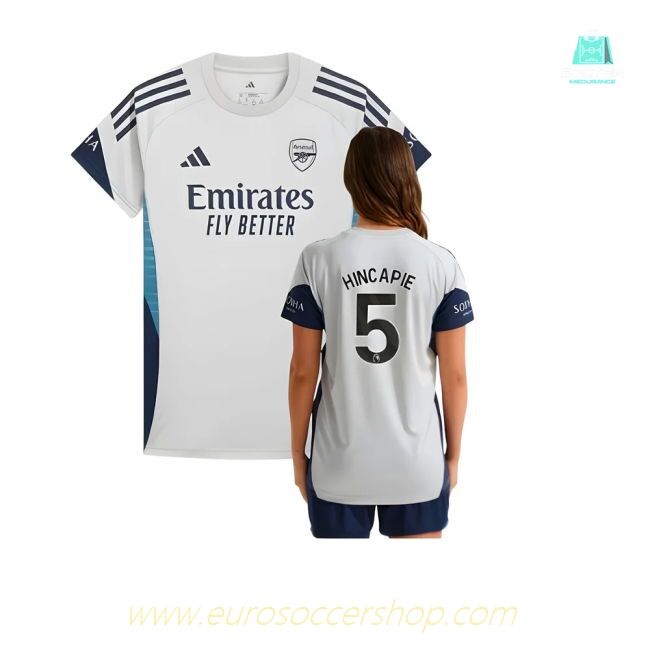 2025-2026 Arsenal Training Shirt (Grey Two) - Womens (Hincapie 5)
