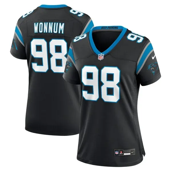 None Wonnum Carolina Game Jersey - Black | NFL Player Jersey