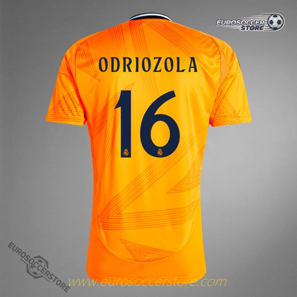 Real Madrid 24-25 Season Away Jersey with ODRIOZOLA 16 Printing