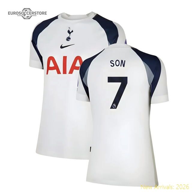 Official 2025-2026 Tottenham Home Shirt (womens) (son 7) - Premium