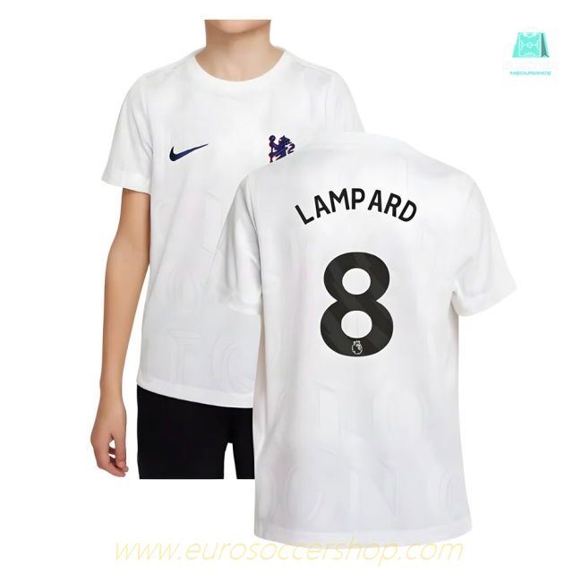 2025-2026 Chelsea Pre-Match Shirt (White) - Kids (Lampard 8)