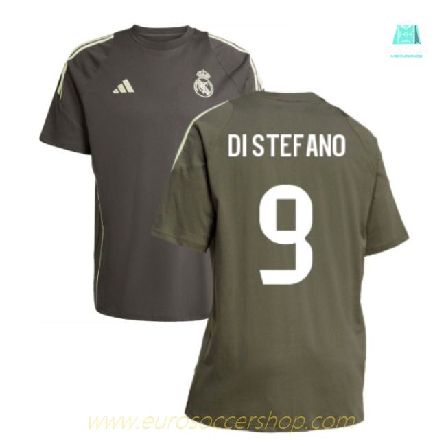 2025-2026 Real Madrid Training Tee (Utility Grey) (Di Stefano 9)