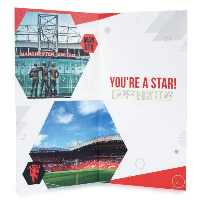 Manchester United FC Super Son Birthday Card - game day