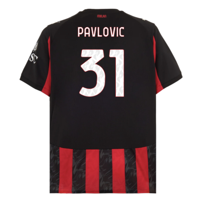 Adult AC Milan Home Jersey 2025-2026 #50