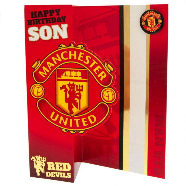 Men's Manchester United FC Son Birthday Card