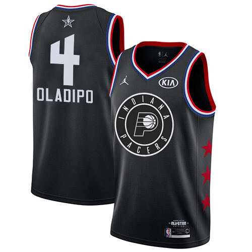 Pacers Victor Oladipo #4 Durable 2019 Icon NBA Swingman Jersey Black