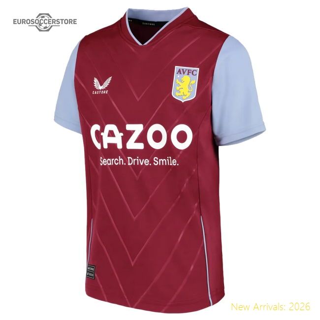 2022-2023 Aston Villa Home Match-ready Jersey Watkins Adidas Climacool