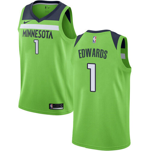 MIN #1 Anthony Edwards Elite 2024 Statement NBA Jersey - Green