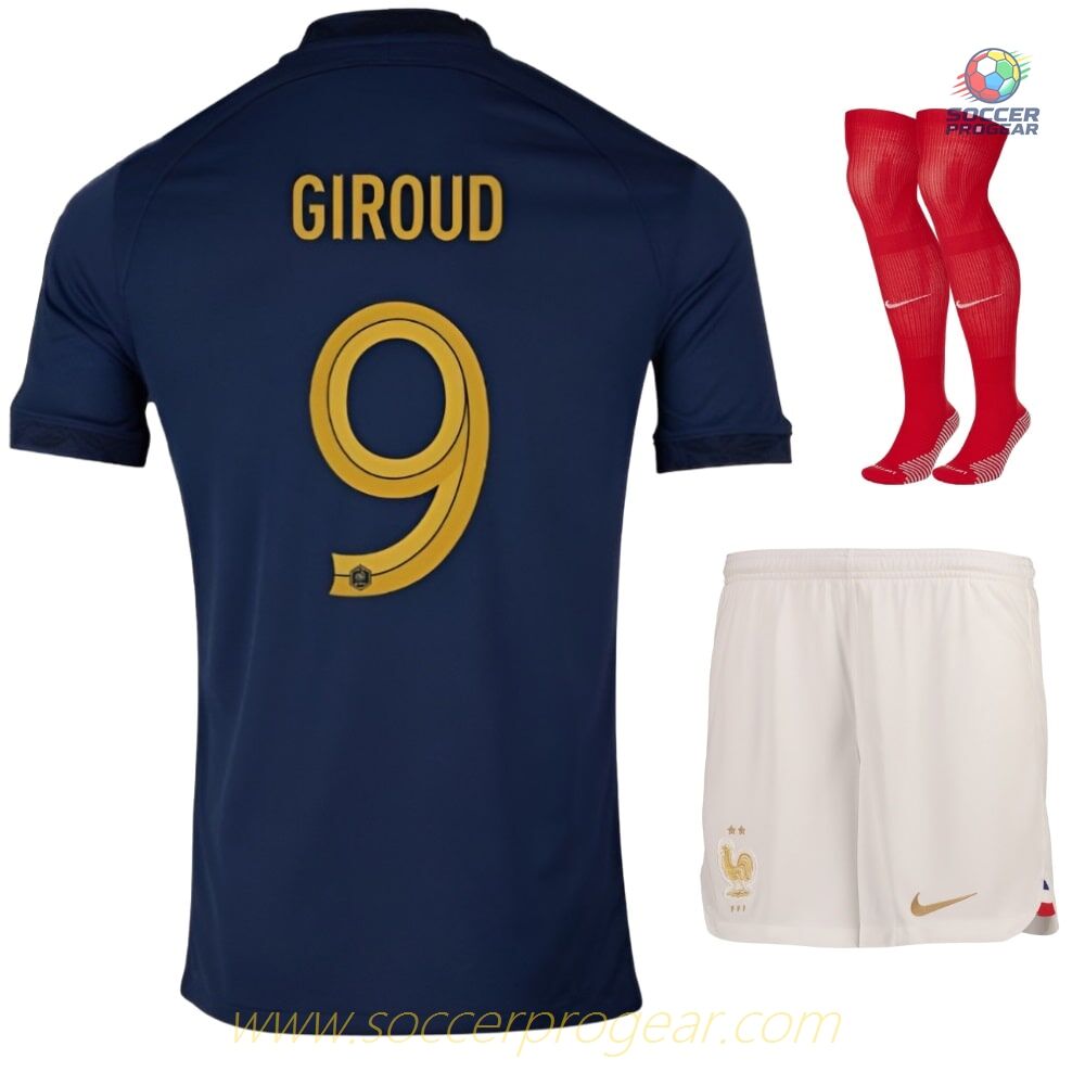GIROUD 2022 WORLD CUP FRENCH TEAM CHILDREN'S JERSEY