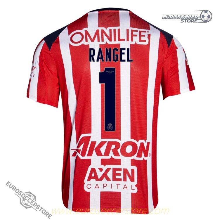 Chivas 25-26 Season Home Jersey with RANGEL 1 Printing