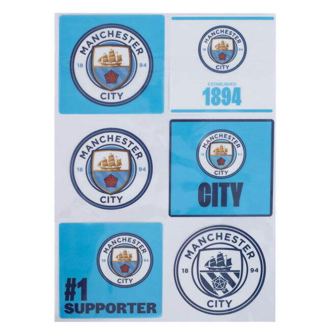 Manchester City FC Car Decal Set - fan gear