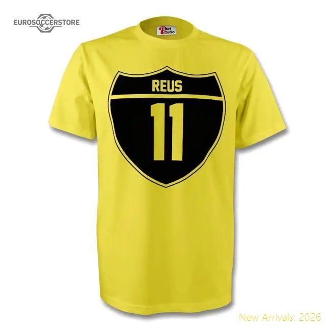 Marco Reus Borussia Dortmund Crest Tee (yellow) - Economical