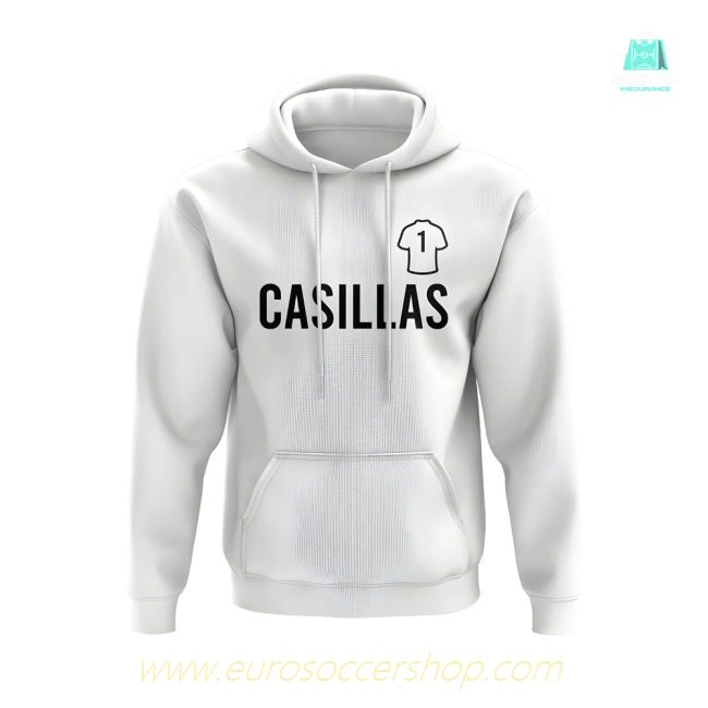 Iker Casillas Real Madrid Number Hoody (White)