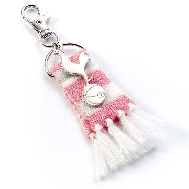 Women's Tottenham Hotspur FC Pink Bar Scarf Bag Charm