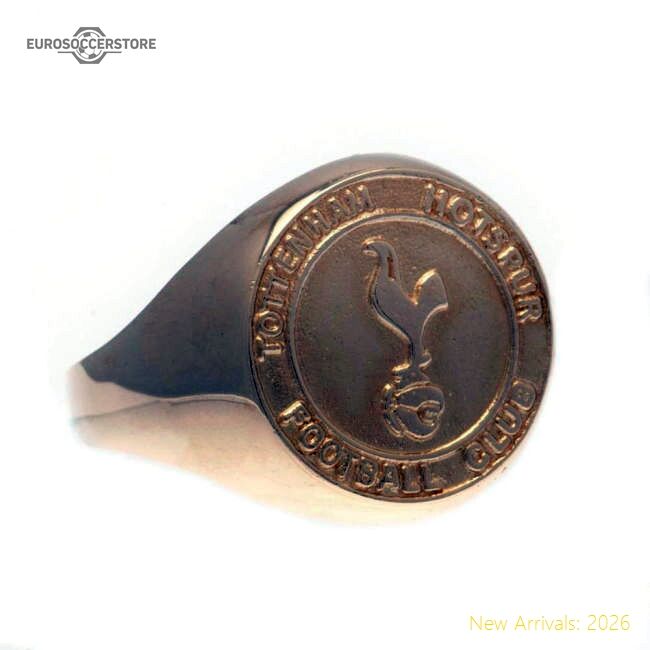 Top-grade Thfc Hotspur Fc 9ct Gold Crest Ring Medium - Collectors Item