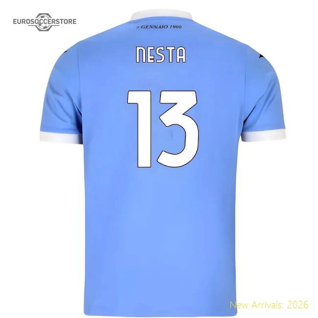 Outstanding 2025-2026 Ss Lazio Home Shirt (nesta 13) - Premium Collection