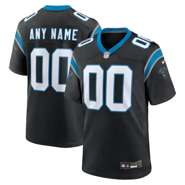 None Carolina Panthers Game Jersey - Black | NFL Player Jersey