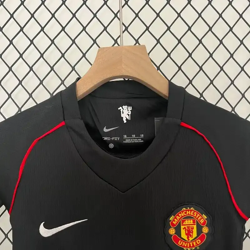 2007-2008 Kids Manchester United Second retro kit