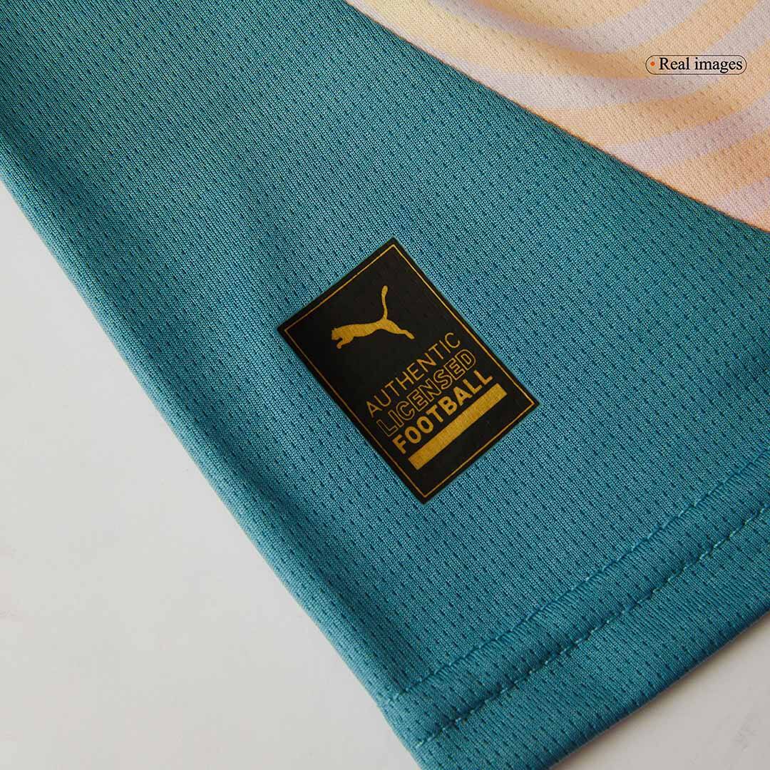 Manchester City Fourth Away Kids Soccer Jerseys Kit- Definitely City (UCL)