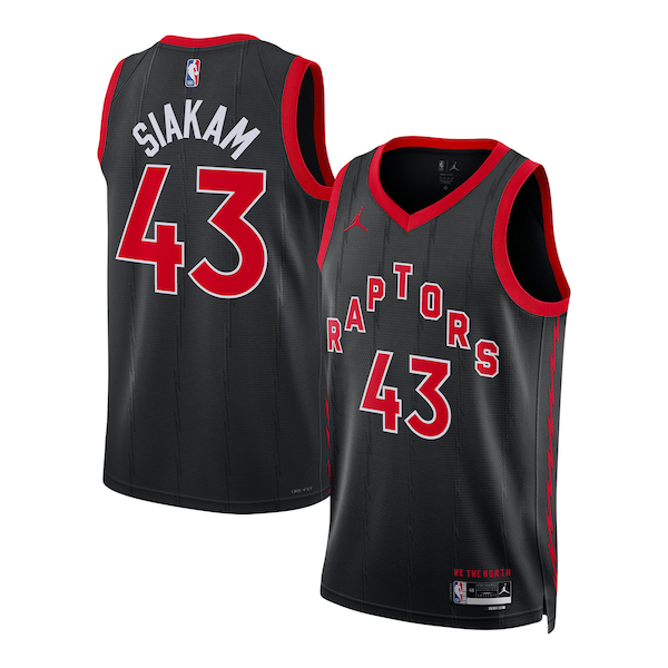 Elite Pascal Siakam TOR Basketball Jersey - Black - Licensed Product