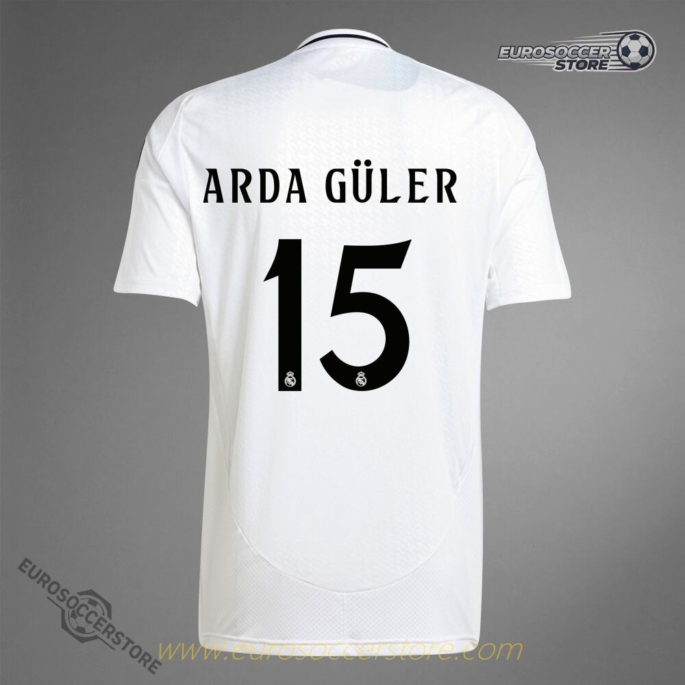 Real Madrid Home Jersey 24-25 with ARDA GÜLER 15