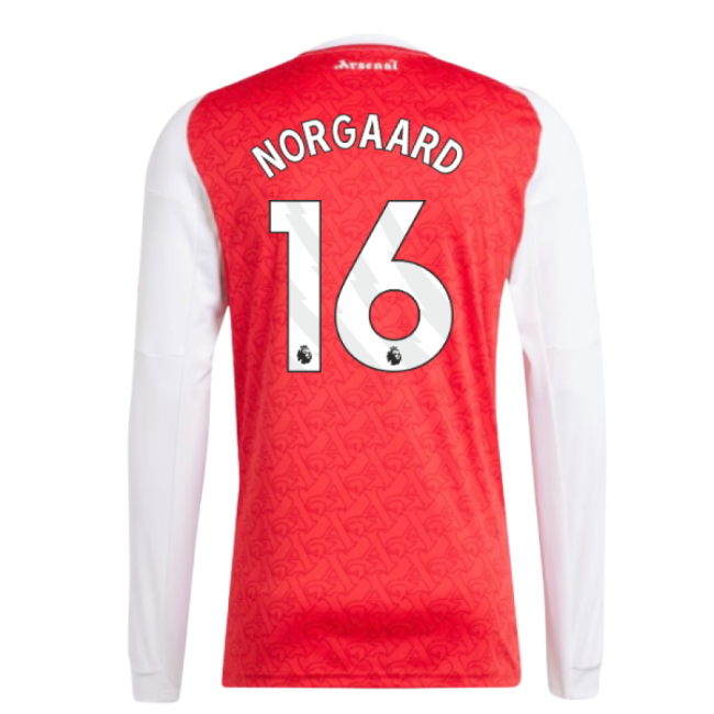 Enthusiastic Arsenal Arsenal Long Sleeve Home Shirt Norgaard #16 H...