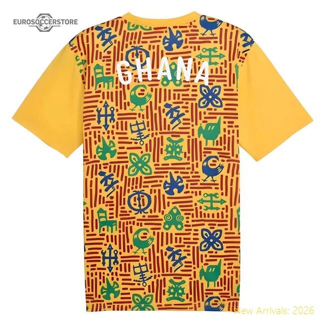 Ghana Prematch 20242025 Regular Top Shirt Sadults Slim