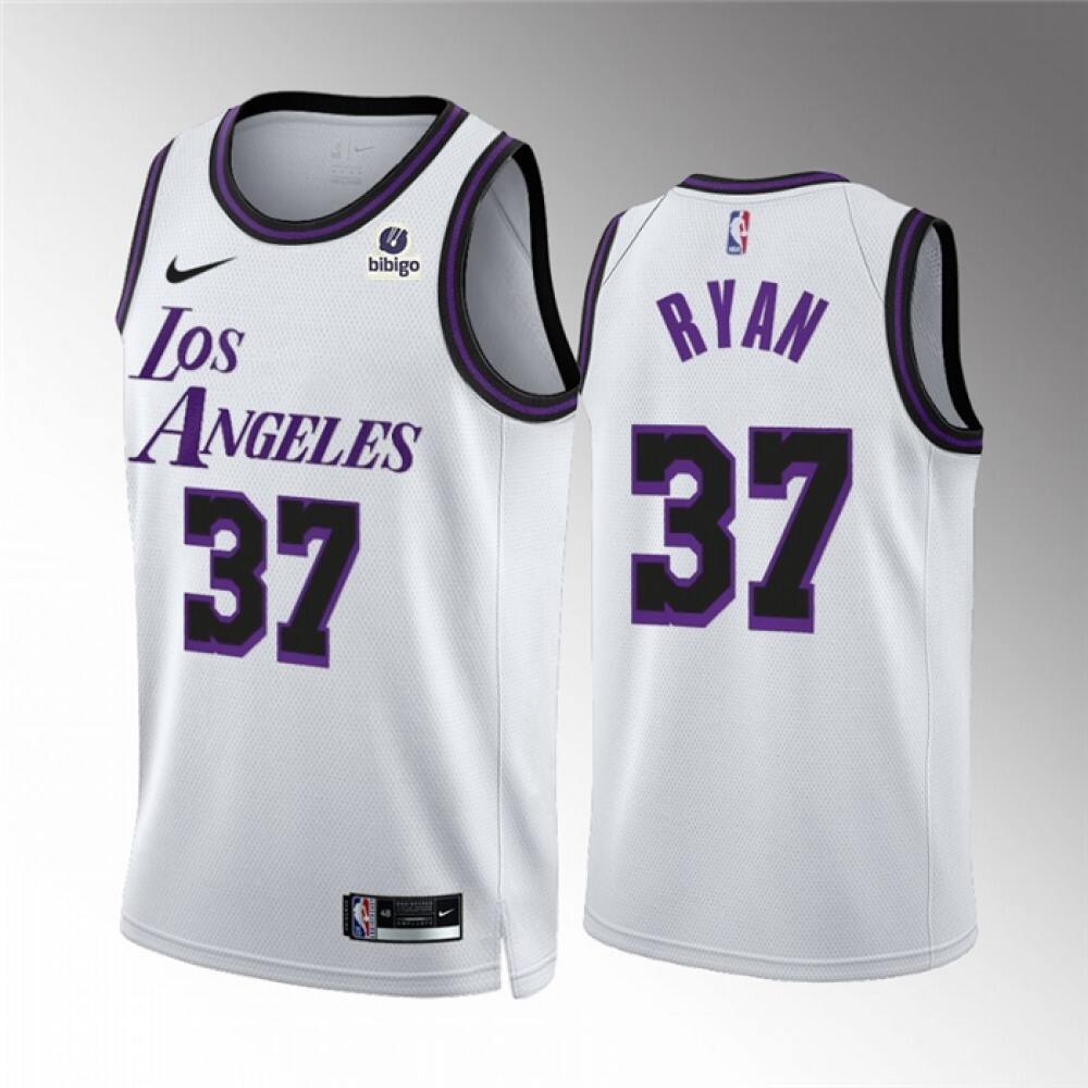 Limited Edition 37 Los Angeles Lakers White Jersey - City Edition