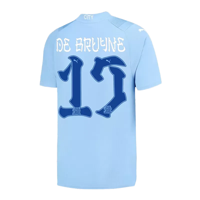 23-24 Season Manchester City Japanese Tour DE BRUYNE Number 17 Home Football Jersey