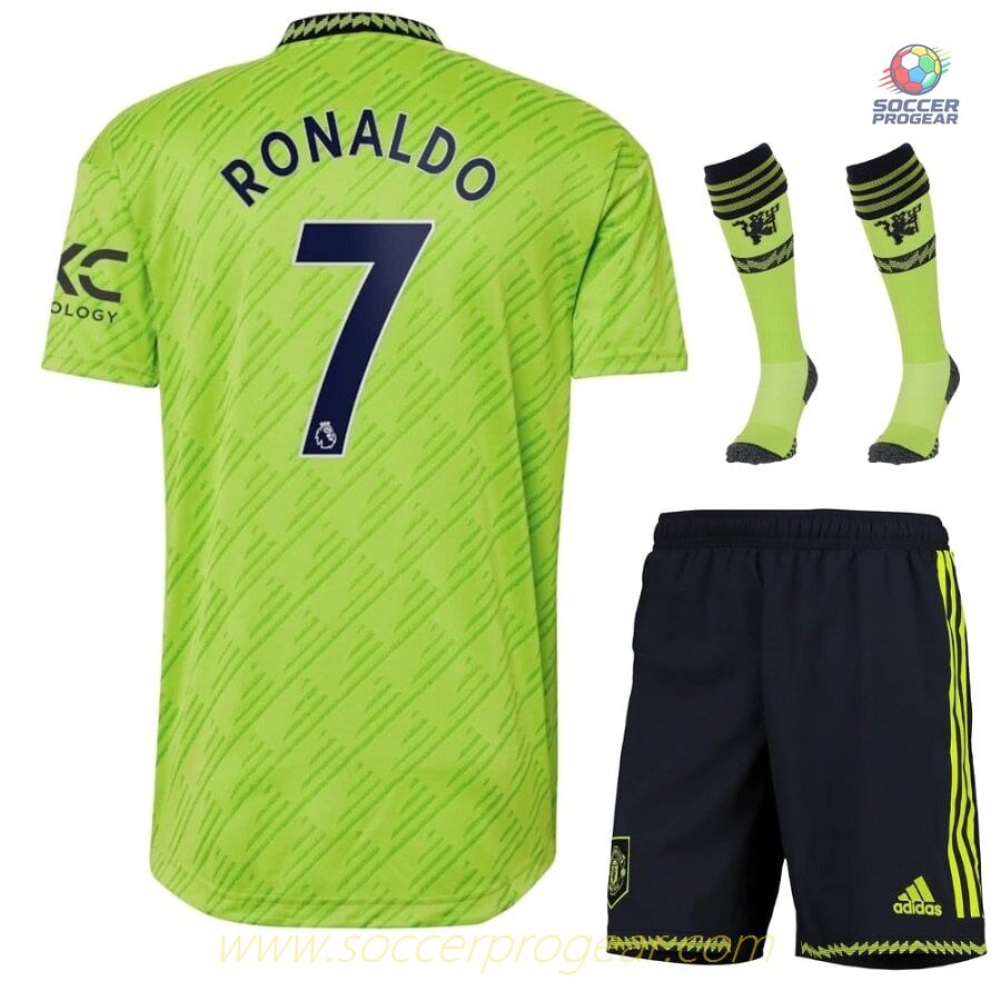 MANCHESTER UNITED EPL THIRD CHILD JERSEY 22 23 RONALDO