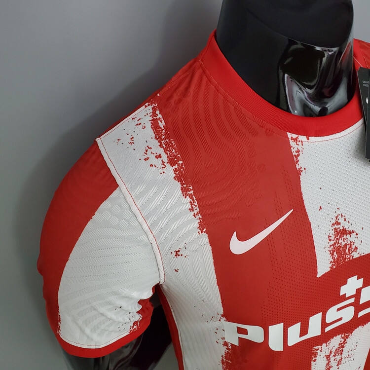 Atletico Madrid Soccer Jersey 21-22 Home RedWhite Football Shirt