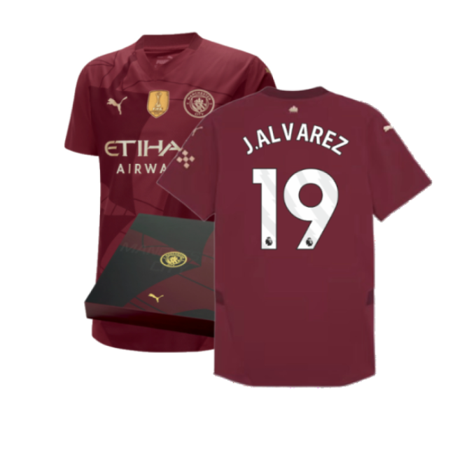 Affordable Man City Alvarez 19 2024-2025 Man City Third Authentic S...