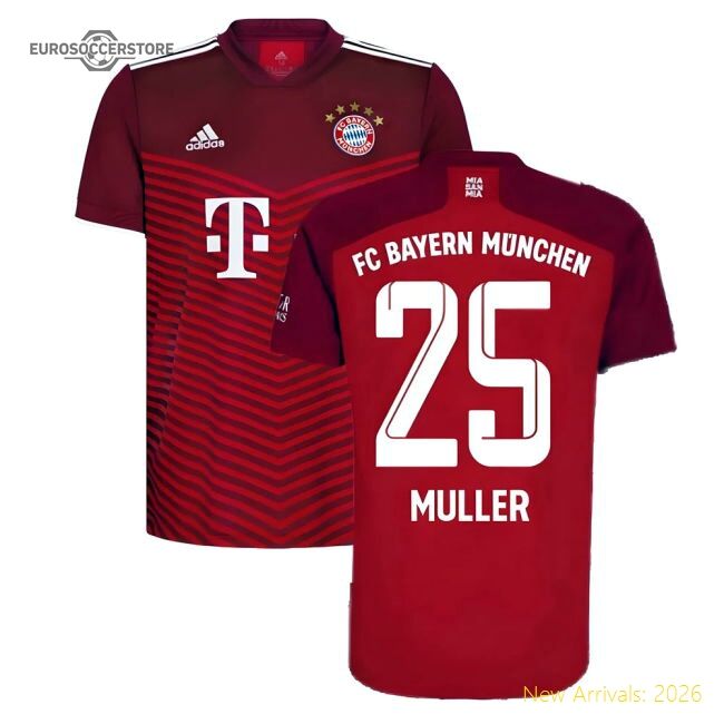 Outstanding 2021-2022 Bayern Munich Home Kit (muller 25)