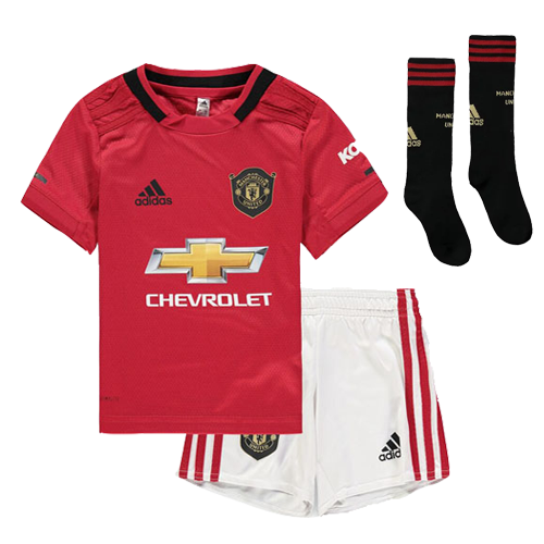 Kids 2019-20 Manchester United home Red Jersey KitShirtShort -