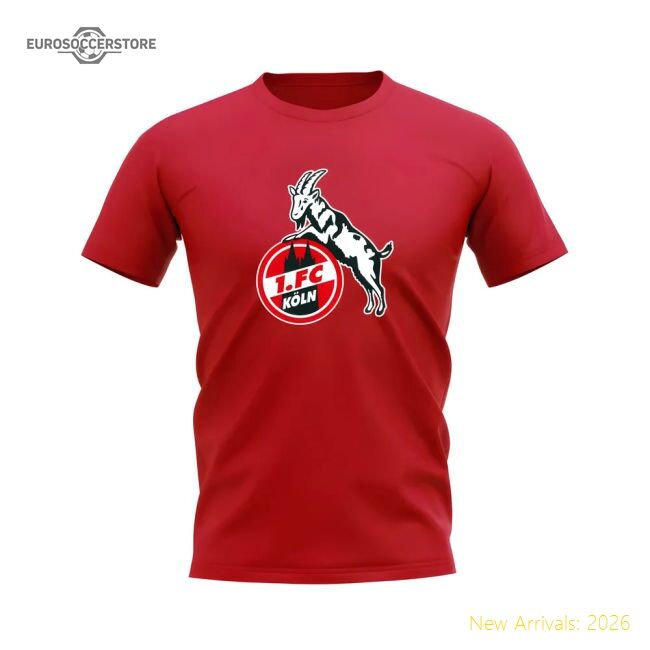 Fc Koln Badge Fan T-shirt (red) - Fantastic Value - Supporter Edition