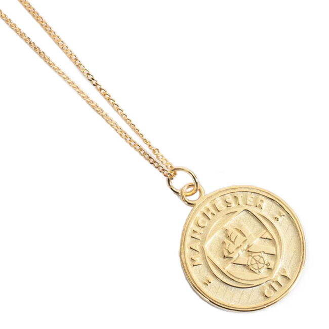 soccer jersey Manchester City FC 18ct Gold Plated on Silver Pendant...