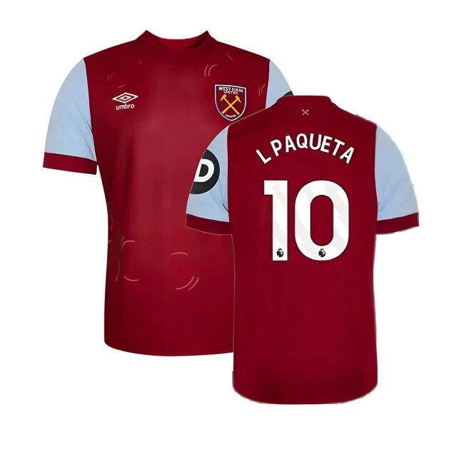 2023-20 West Ham Home Shirt L PAQUETA #10 L M S Kids