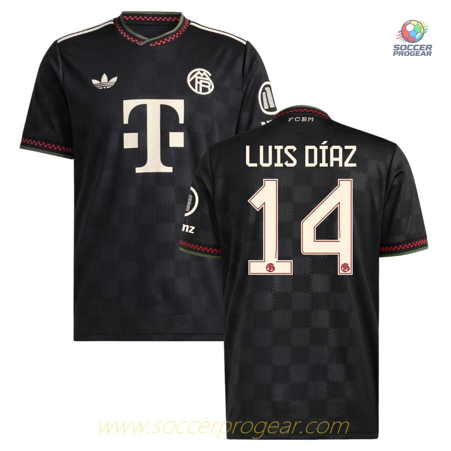 Bayern Munich Third Football Jersey 2025-26 Edition Luis Diaz