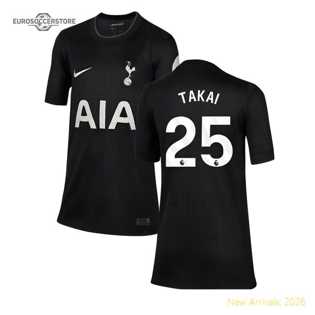 Excellent 2025-2026 Tottenham Hotspur Away Shirt (kids) (takai 25)