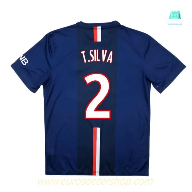 PSG 2014-15 Home Shirt ((Very Good) S) (T.Silva 2)