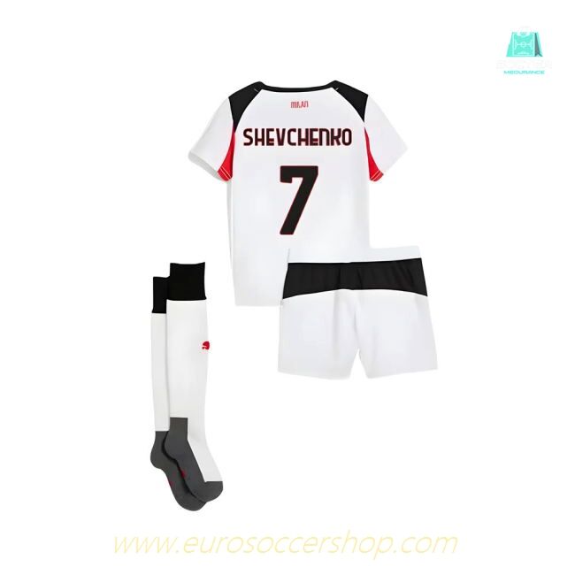 2025-2026 AC Milan Away Mini Kit (Shevchenko 7)