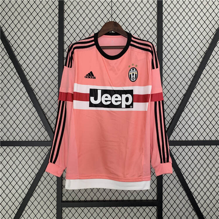 1516 Juventus Retro Long Sleeve Soccer Football Shirt - Official