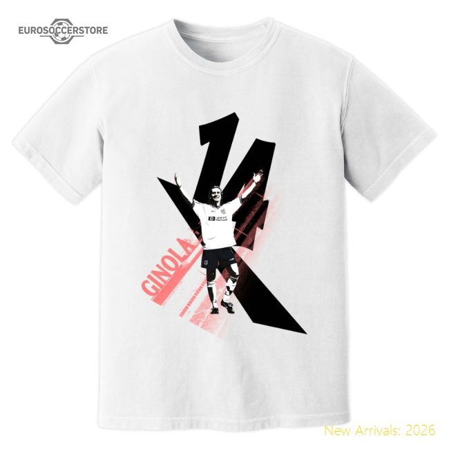 High-quality David Ginola Thfc Premier League Legend T-shirt (white)