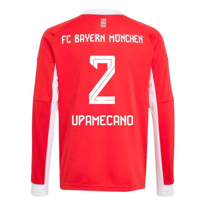 2025-2026 Bayern Munich Home Shirt - Kids (Upamecano 2)